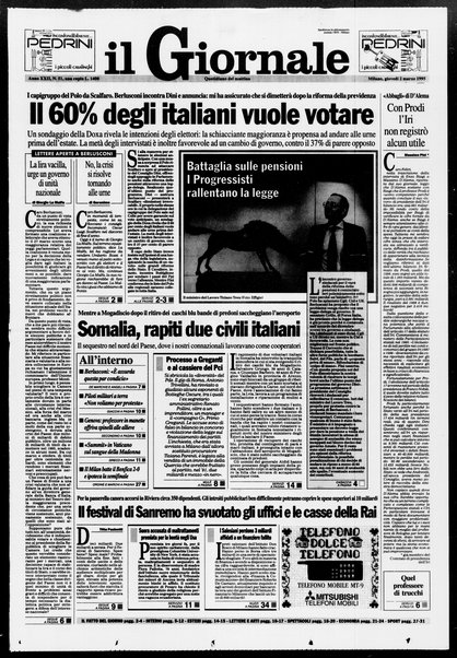 Il giornale : quotidiano del mattino